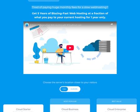 website thubmnail of 5cloudhost