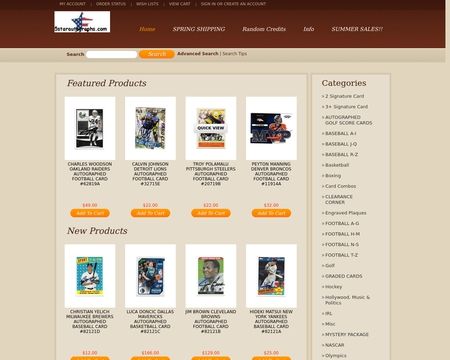website thubmnail of 5starautographs
