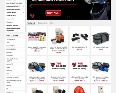 website thubmnail of 70E Solutions