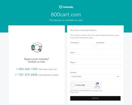 website thubmnail of 800cart