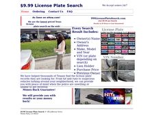 Thumbnail of $9.99 License Plate Search