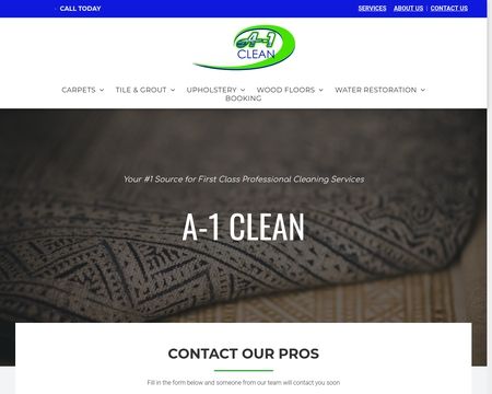 website thubmnail of A-1Clean