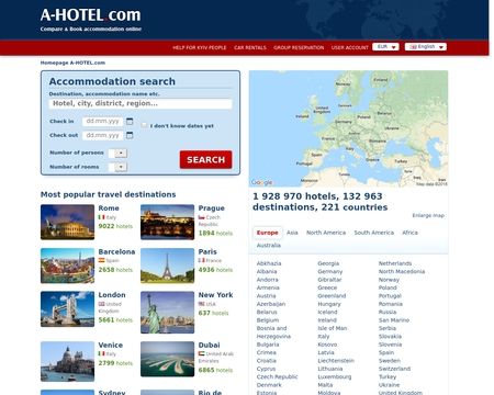 website thubmnail of A-hotel