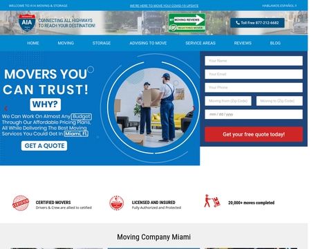 website thubmnail of A1amovers