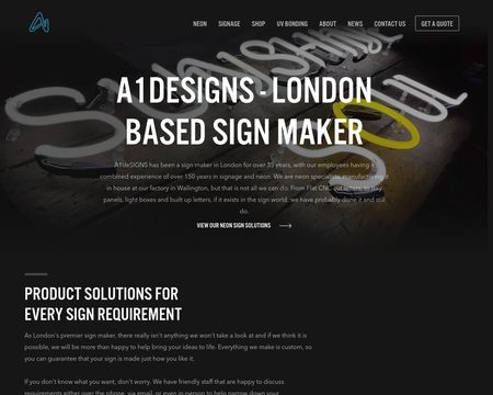 website thubmnail of Neon Sign Makers & Designers