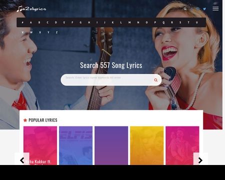 website thubmnail of A2zlyrics.co.in