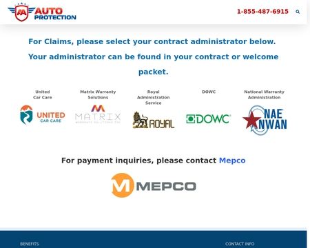 website thubmnail of AA Auto Protection