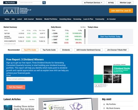 website thubmnail of American Association of Individual Investors