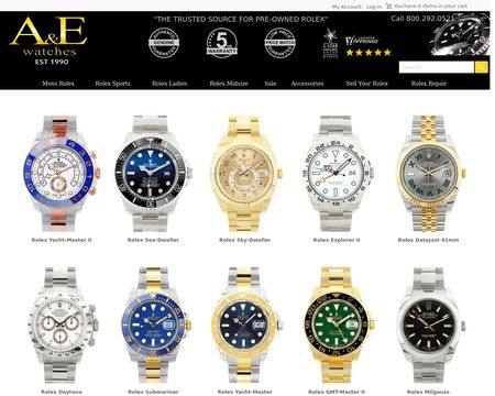 website thubmnail of A&E Watches