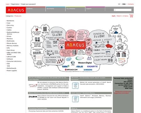 website thubmnail of Abacus.cz