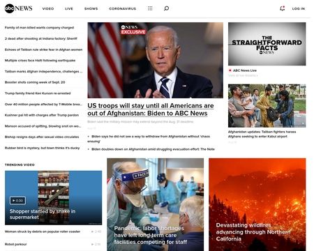 website thubmnail of abc News Go