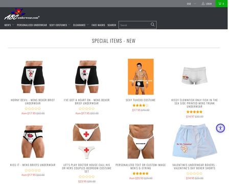 website thubmnail of ABC Underwear
