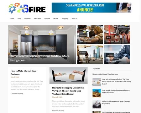 website thubmnail of Abfire.co.uk