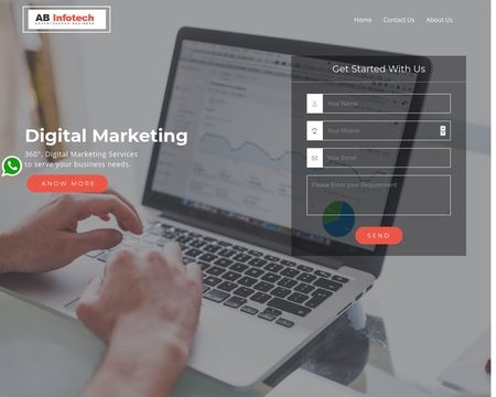website thubmnail of AB Infotech