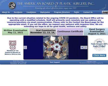 website thubmnail of American Board of Plastic Surgery