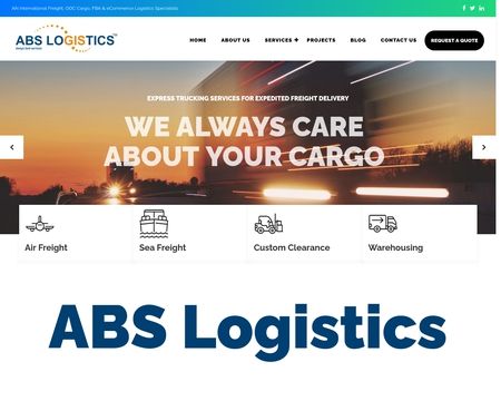 website thubmnail of ABSLogistics.in