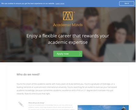 website thubmnail of Freelance Academic Writing Jobs