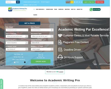 website thubmnail of Academicwritingpro