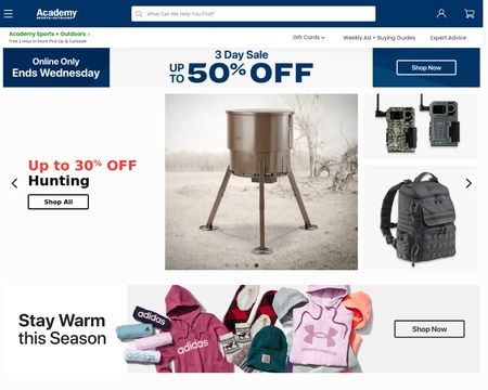 website thubmnail of Academy Sports & Outdoor