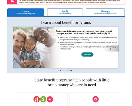 website thubmnail of Access.arkansas.gov