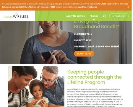 website thubmnail of Access Wireless