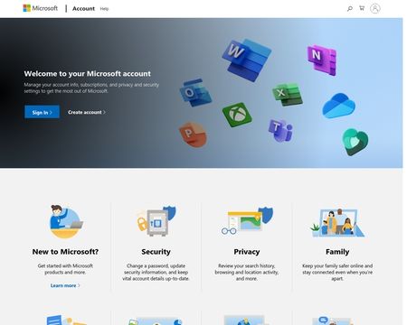website thubmnail of Account.microsoft