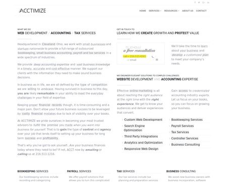 website thubmnail of Acctimize