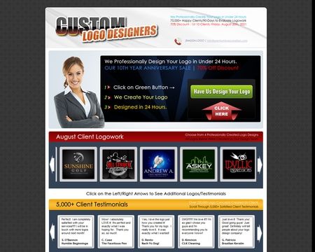 website thubmnail of Custom Logo Designers
