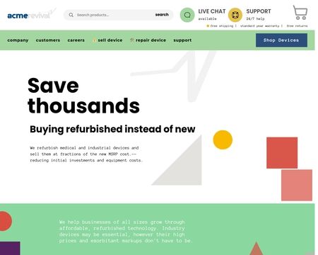 website thubmnail of Acme Revival, Inc.