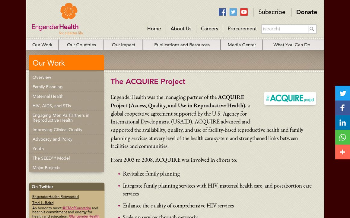 website thubmnail of Acquireproject.org