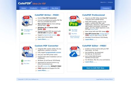 website thubmnail of Acrosoftware