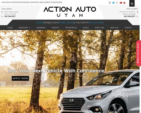 website thubmnail of Action Auto Utah