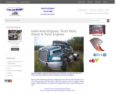 website thubmnail of Action Auto Wreckers