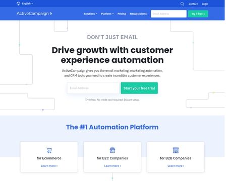 website thubmnail of ActiveCampaign