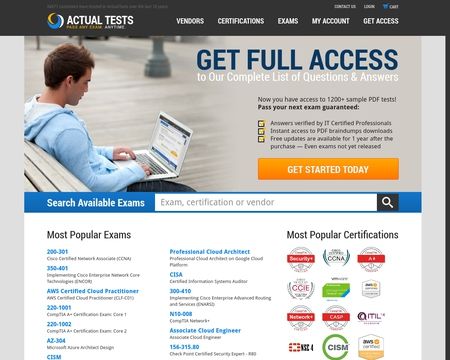 website thubmnail of ActualTests