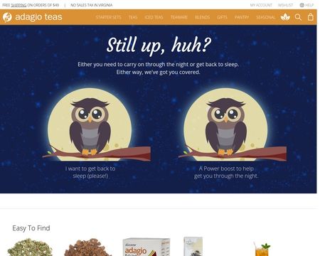website thubmnail of Adagio