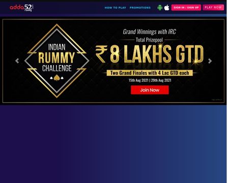 website thubmnail of Adda52rummy