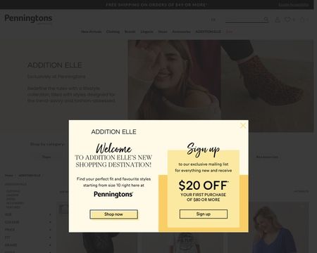 website thubmnail of Addition Elle