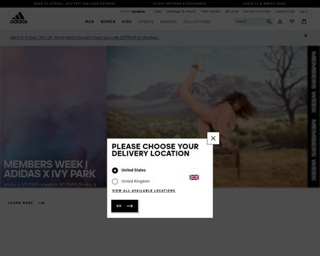 website thubmnail of Adidas UK