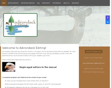 website thubmnail of AdirondackEditing