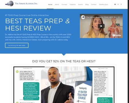 website thubmnail of Adkinsacademy