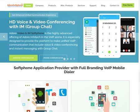 website thubmnail of AdoreSoftphone