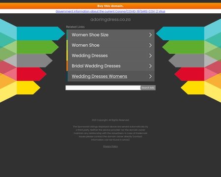 website thubmnail of AdoringDress.co.za