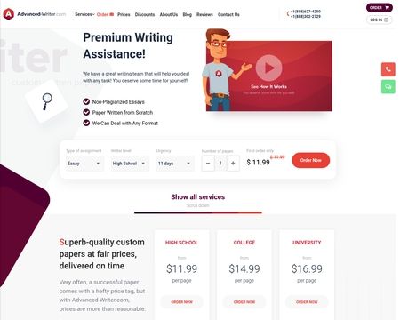website thubmnail of Advanced-Writer.com