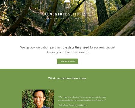 website thubmnail of Adventurescientists.org