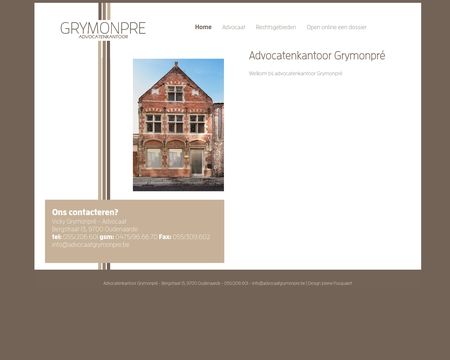 website thubmnail of Grymonpre Advocatenkantoor