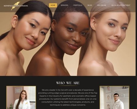 website thubmnail of Aestheticandcosmeticsurgeons