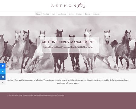 website thubmnail of Aethon Energy Management