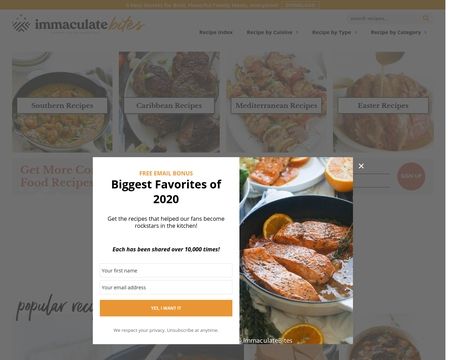 website thubmnail of Immaculate Bites