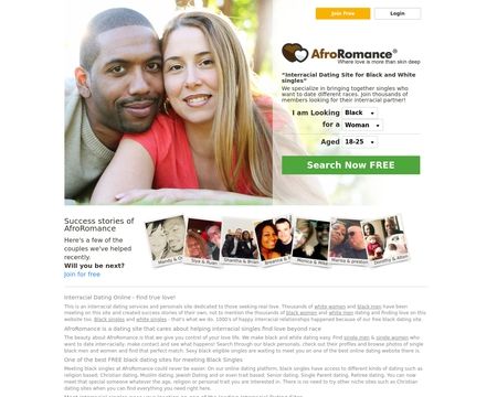 website thubmnail of AfroRomance